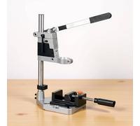 Colcolo Supporto per Trapano Pressa Base Colonna Stand Versatile in Metallo per Fissare il Trapano E Ottenere Fori Dritti con Comodità Conversione Rapida E, Double Hole W Pliers