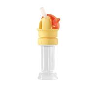 Colcolo Tappo per bottiglia d'acqua 2 in 1, tappo per bottiglia d'acqua, tappo per bottiglia di succo, adattatore universale a prova di perdite per bambini, Rosso