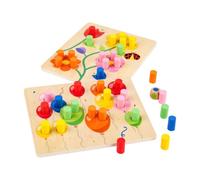 Colcolo Tavola di Ordinamento dei Colori in Compensato Atossico Gioco con Dadi e Accessori Resistente Giocattolo Educativo per Centri attività Scolastici
