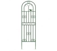 Colcolo Telaio da Esterno Giardino Griglia Rampicanti Pannello Decorativo in Ferro Supporto per Rampicanti con Estetica Elegante E Funzione Divisoria, Verde, 50 * 220 cm