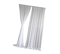 Colcolo Tende da Sfondo per Decorazioni Nuziali, Tende da Sfondo a 2 Pannelli per ricevimenti, Bianco
