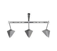 Colcolo Testa Triangolare per Zappa da Giardino, aratro Manuale di Ricambio con spaziatura Regolabile, attrezzo Manuale per l'agricoltura, la piantagione, 60cm Tre Teste