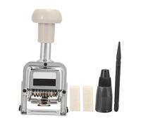 Colcolo Timbro Numeratore Automatico per Identificazione Documenti Stampa Numeri Consecutivi Corpo Resistente in Ferro Impugnatura Ergonomica Adatto per Uffic, 5 Cifre