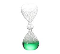 Colcolo Timer a bolle in vetro, timer a movimento liquido in vetro, complementi d'arredo unici, oggetti d'arte, Verde
