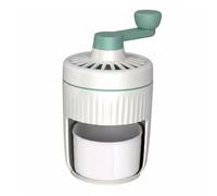 Colcolo Tritaghiaccio Manuale da Cucina con Resistente in Acciaio Inox Macchina per Granite Finestra Trasparente Design Ergonomico Adatta a Bevande Fredde Cocktails Eventi, Verde Turchese