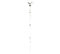 Colcolo Tutore per Piante Rampicanti con Decorazione Gallo E Farfalla Supporto in Anelli Circolari Ornamentale per Giardino Adatto per Sostenere Fiori E Arbusti, color to 2, Farfalla