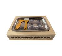 Colcolo Utensile da Cucina per Preparare Polpette, Portatile, Riutilizzabile, in Legno, per Cucina, Casa E Ristorante, 19mm