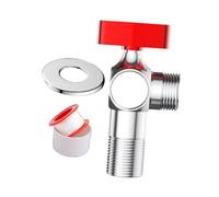 Colcolo Valvola di controllo dell'acqua con valvola angolare, regolatore di pressione dell'acqua per collegamento WC, interruttore triangolare caldo e, Rosso