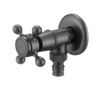 Colcolo Valvola di intercettazione angolare per Bagno, valvola di intercettazione dell'Acqua Robusta con Controllo del Flusso per lavandino, Doccia, WC, Style B