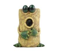 Colcolo Vasi da Fiori a Forma di Rana, creativi, in Resina, da Artigianato, da Scultura, per Bonsai, da Usare Come Vaso per Fiori, da Balcone, da Giardino, da, Giallo, D