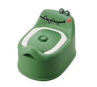 Colcolo Vasino per bambini, per interni, antiscivolo, adorabile, portatile, con protezione anti-spruzzi, con coperchio, per bambini e bambine, Verde