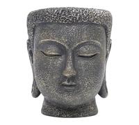 Colcolo Vaso per Fiori con Testa di Buddha, Contenitore per Fiori, Vaso per Sala da tè, Bar, Cortile, 8.5 Cm X 9.2 Cm X 10.4 Cm