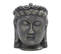 Colcolo Vaso per Fiori con Testa di Buddha, Contenitore per Fiori, Vaso per Sala da tè, Bar, Cortile, 8 Cm X 9.2 Cm X 11.4 Cm
