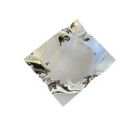 Colcolo Vassoio Decorativo per Servire, Vassoio Zincato Creativo per Riporre Gioielli, Snack E Prodotti Secchi, Ideale per Il Tè E Il Bagno, Argento