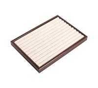 Colcolo Vassoio espositivo Porta Anelli, espositore per Anelli da banco, Scatola portaoggetti Multiuso per Gioielli, espositori per Ragazze, L