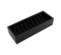 Colcolo Vassoio portaoggetti Multiuso per Braccialetti con 10 Griglie, Contenitore portaoggetti per Braccialetti e per Oggetti di Scena fotografici, Nero