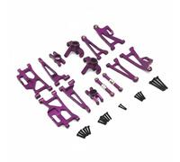 Colcolo Veicolo Industriale Set Rinforzo Alluminio per Auto Radiocomandata 1/14 14209 14210 Oscillanti Coppe Sterzo Posteriori Tiranti 46-56mm Adatto per Pista Tuning Collezionisti, Viola