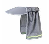 Colcolo Visiera Protettiva Solare per Casco con Strisce Riflettenti Copertura Superiore E Frontale Mesh Traspirante Adatta a Impieghi in Cantiere Lavori