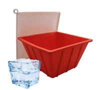 Cold Bath Block Molds, Silicone Large Cold Block Mold Bathtub, 9,06 x 9,06 x 4,84 pollici Adorable Lidded Freezer Drinks Cooling Water Chiller, Bathing Accessory for Gathering, Picnic