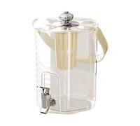 Cold Beverage Dispenser, 5L Juice and Water Container with Spigot and Filter, Leak Proof Drink Dispenser for Tea Lemonade Punch, Outdoor Party Holiday Hosting Camping Picnic Barbecue Use