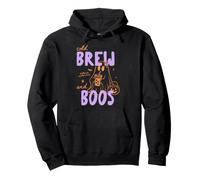 Cold Brew And Boos Halloween Iced Coffee Lover Fall Autumn Felpa con Cappuccio