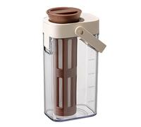 Cold Brew Coffee Maker, 1L Iced Drink Pitcher, Heavy Duty Leak-Proof Jar, Built-In Handle & Lid, Sturdy Kitchen Tool 9.06x4.96x3.5 Inches for Ice Tea, Lemonade, Fruit Drinks