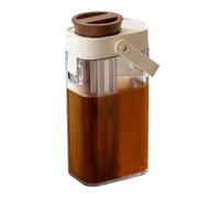 Cold Brew Coffee Maker - Heavy Duty Soda Lime Glass | Cold Brew Coffee Pitcher Pot | Heavy Duty Jar Leak Proof Container With Handle & Lid | Kitchen Tools Pot For Ice Tea | Lemonade | Drinks Fruit