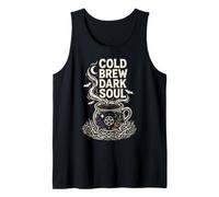 Cold Brew Dark Soul Witchy Halloween Occulto Goth Design Canotta