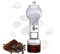 Cold Brew Drip Tower, Brew Macchina da caffè Cold Drip Coffee per Uso Domestico Flusso d'Acqua Regolabile Trasparenti Supporto in Gocciolatore Regolabile per la Casa(Color:B)
