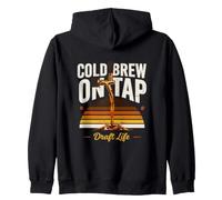 Cold Brew On Tap Draft Life, Amante del caffè Felpa con Cappuccio