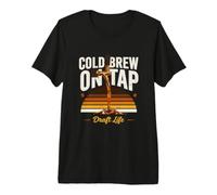 Cold Brew On Tap Draft Life, Amante del caffè Maglietta Premium