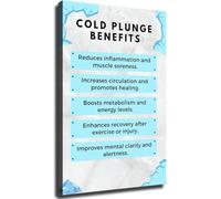 Cold Exposure Benefits Poster Wellness Health Infographic for Sauna Spa