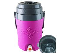 Cold Hot Drinks Dispenser, 5.8l Jar with Handle, Outdoor Water Container, Ideal for Serving Milk Tea Lemonade at Beach Parties, Backyard Dining, Gatherings, 8.66x8.07x13.78 Inches