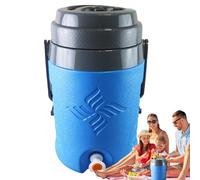Cold Hot Drinks Dispenser, Outdoor Water Dispenser with Handle, Portable Drink Dispensers, Beverage Jar for Milk Tea, Lemonade, Beach, Backyard, Gatherings, 8.66x8.07x13.78 inches