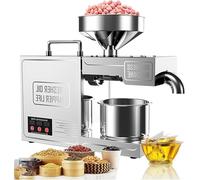 Cold & Hot Dual Use Oil Press Machine, 304 Stainless Steel Oil Maker
