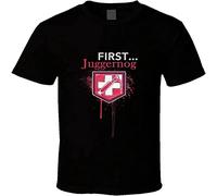 COLD-PRESSED LEMON 100% Cotton First Juggernog Coll of Duty Zombies Video Gome Mens T Shirt Black XL