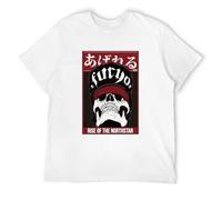 COLD-PRESSED LEMON BigRich Men Band Rise of The Northstar Cool Crew-Neck Hip Hop Short Printed Tee Host Terror Skeleton White XL