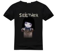 COLD-PRESSED LEMON Guangyong Li Mens Intresting Seether Finding Beauty Logo T Shirts Pattern Black L