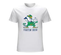COLD-PRESSED LEMON Notre Dame Fighting Irish Logo Men's Short T-Shirt Men White S