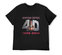 COLD-PRESSED LEMON Rou Twisted Sister '40 And Fu*K It' Men's T Shirt Black XXL