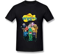 COLD-PRESSED LEMON The Wiggles 100% Cotton Men's Summer T-Shirts Black M