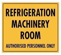 Cold Storage Room Authorised Entry Only Metal Plate 12x8 Inch