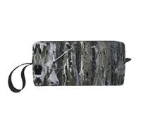 Cold Tree Camouflage stampa Travel Toiletry Pouch, matita sacchetto di tela trucco borsa, borsa cosmetica multiuso con cerniera, bianco, Taglia unica