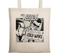 Cold Wars Have Cooled Me Down Comic Strip Art Borsa tote in cotone ecologico naturale beige