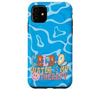 Cold Water is My Therapy Swimmer Diver Pool Water Sports Custodia per iPhone 11