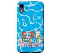 Cold Water is My Therapy Swimmer Diver Pool Water Sports Custodia per iPhone XR