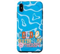 Cold Water is My Therapy Swimmer Diver Pool Water Sports Custodia per iPhone XS Max