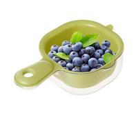 Coldante per il lavaggio delle verdure | Casco per frutta, bacino da cucina portatile a portata di mano con manico, colino di lavaggio garantisce durata e fiducia con il suo cesto di scarico di