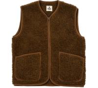 ColdBreaker - Giacca senza maniche in lana - Vest Pepitko Dark Brown per Donne - Taglia M - Marrone
