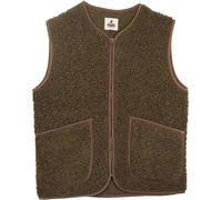 ColdBreaker - Gilet in lana - Vest Pepitko Khaki per Donne - Taglia M - Kaki